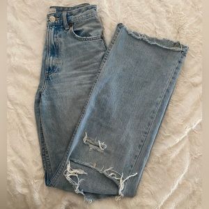 ZARA Light Wash Wide Leg Jeans